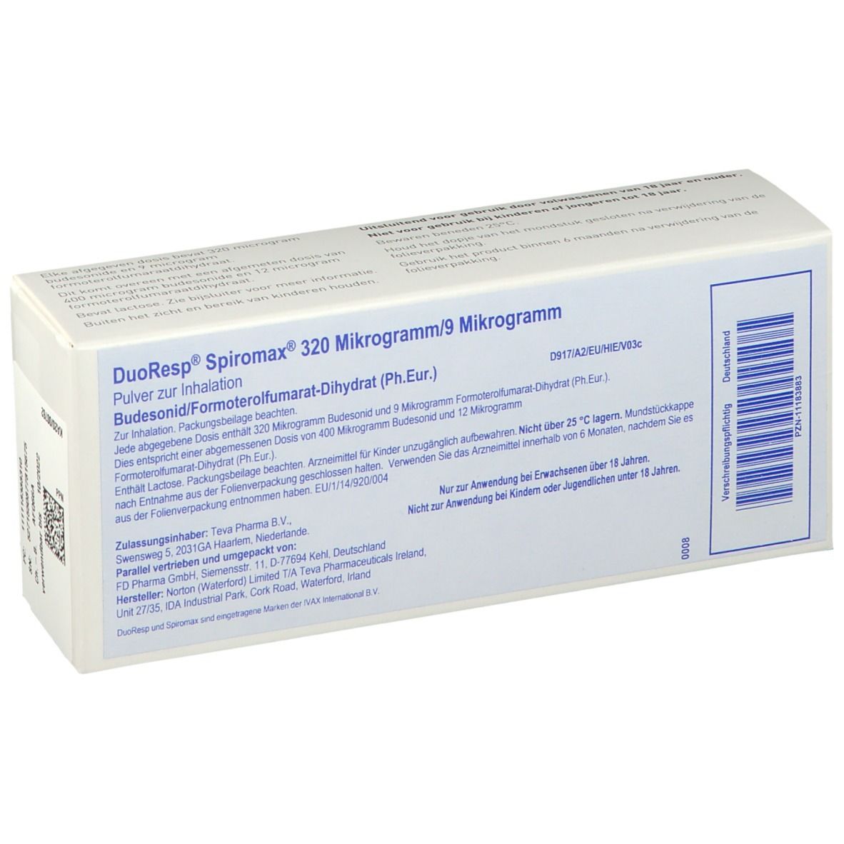Duoresp Spiromax 320 µg/9 µg/Dosis