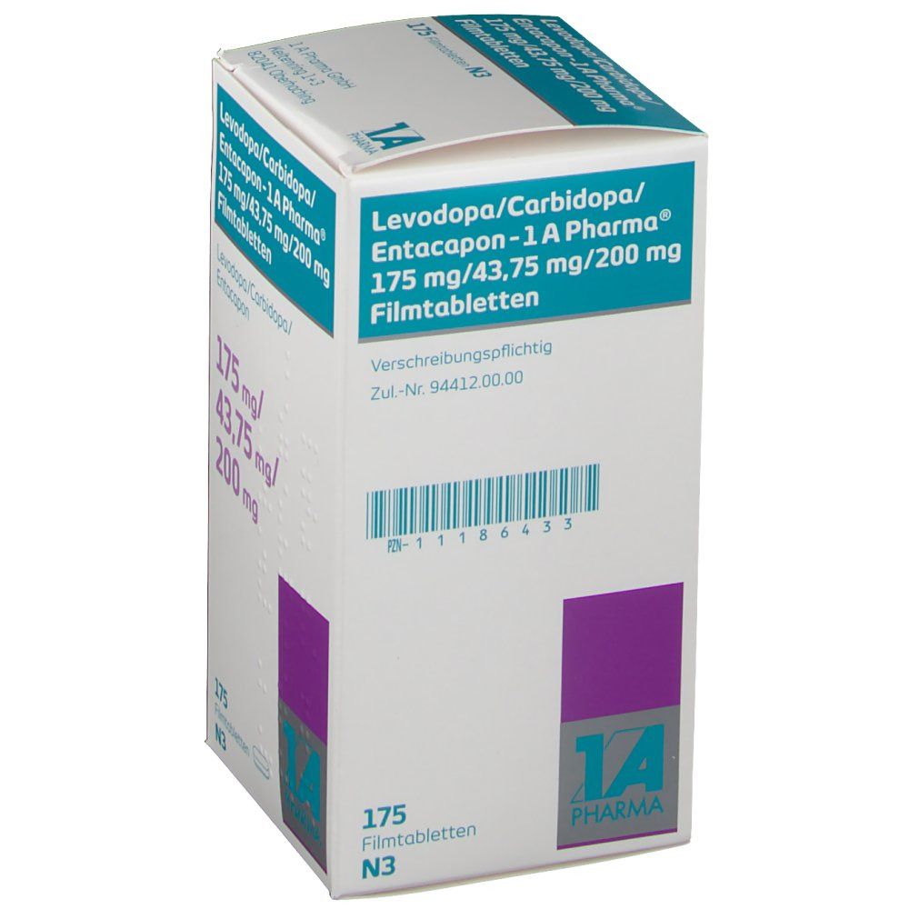 LEVODOPA/Carbidopa/Entacapon 1A Ph.175/43,75/200mg