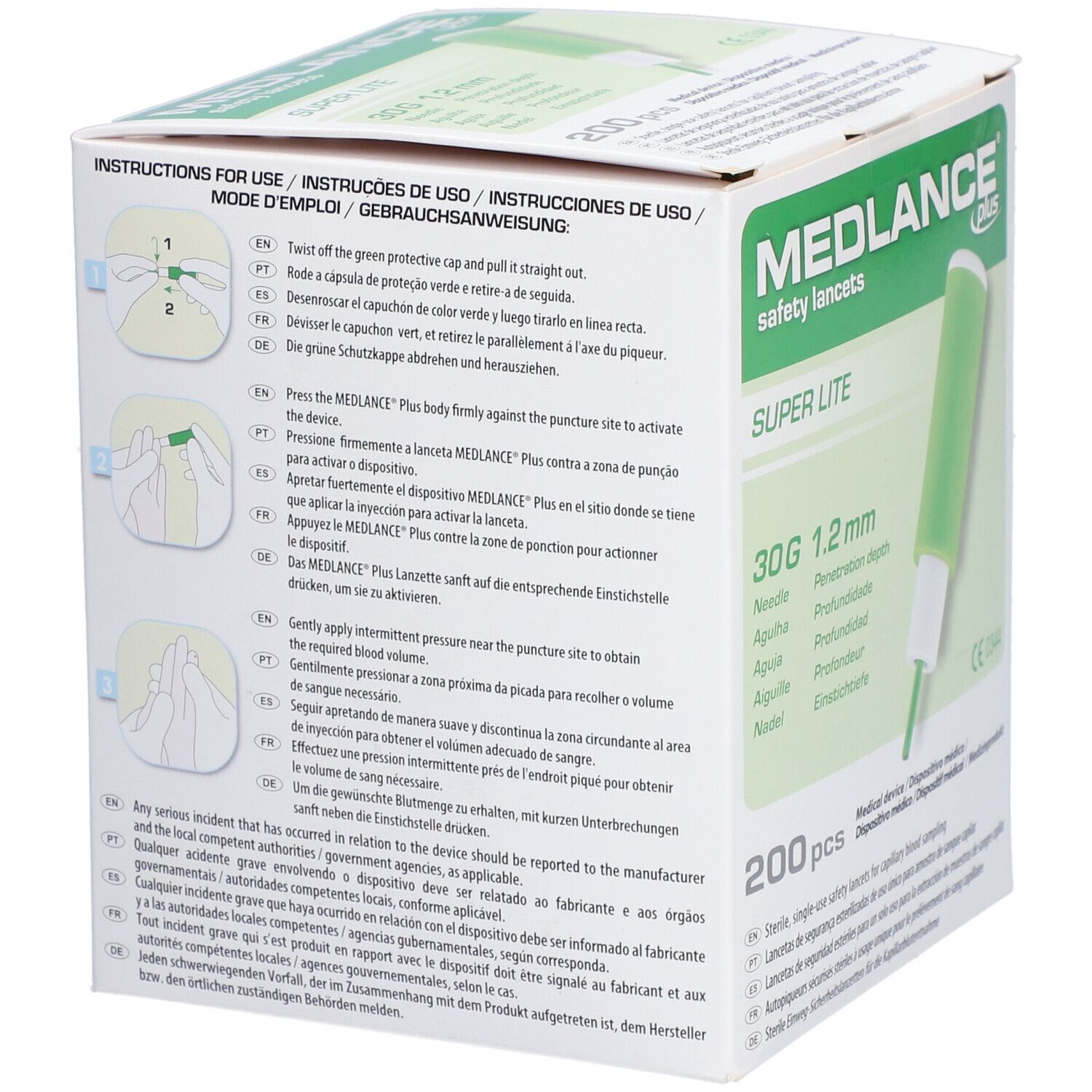 MEDLANCE® plus Lite Sicherheitslanzetten 30 G