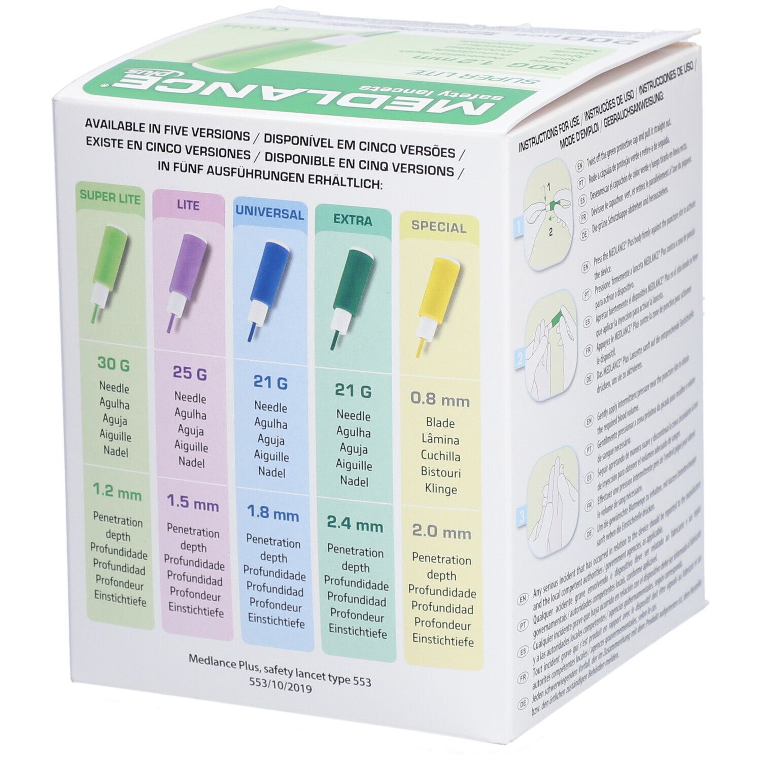 MEDLANCE® plus Lite Sicherheitslanzetten 30 G