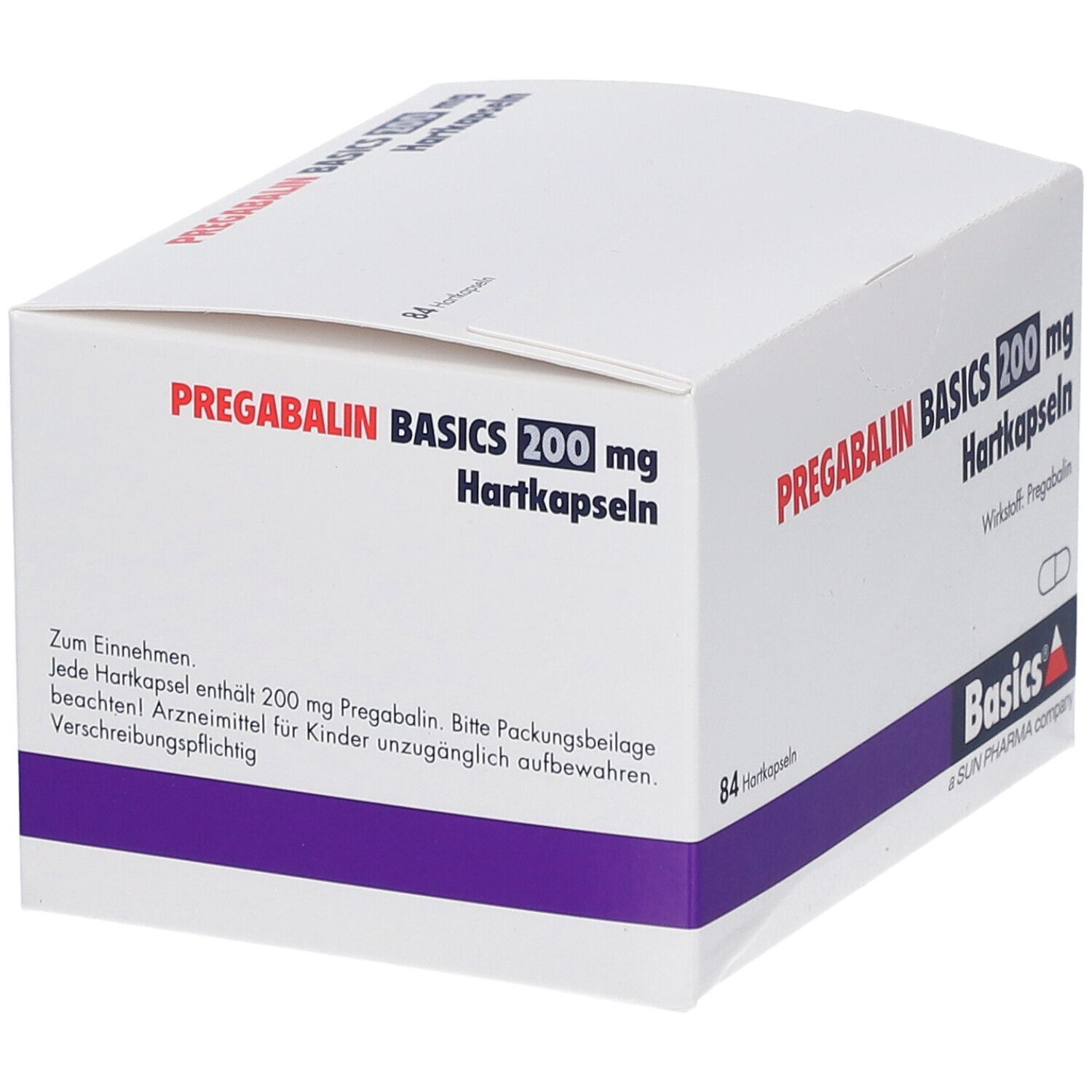 Pregabalin Basics 200 mg Hartkapseln 84 St