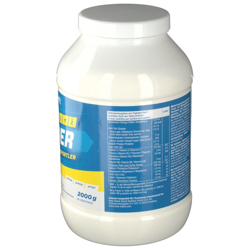 Body Attack Carbo Loader lemon