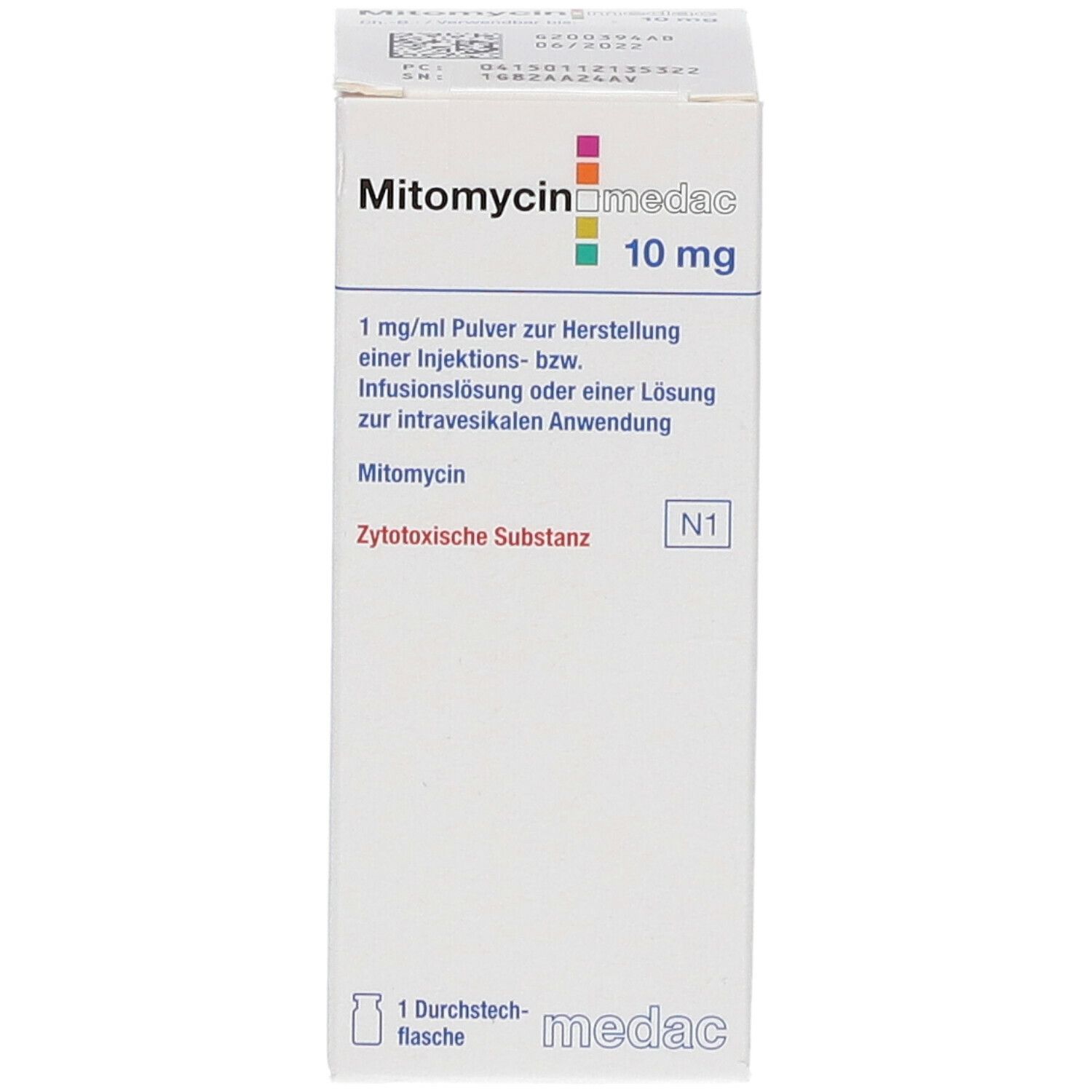 Mitomycin medac 10 mg 1 St mit dem E-Rezept kaufen - Shop Apotheke