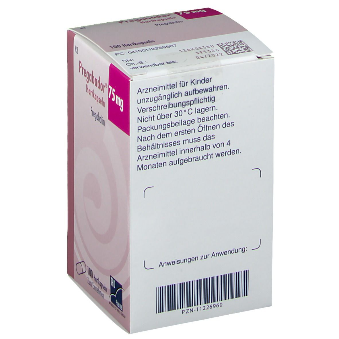 PREGABADOR 75MG HKP