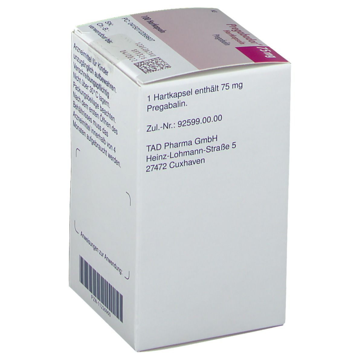 PREGABADOR 75MG HKP