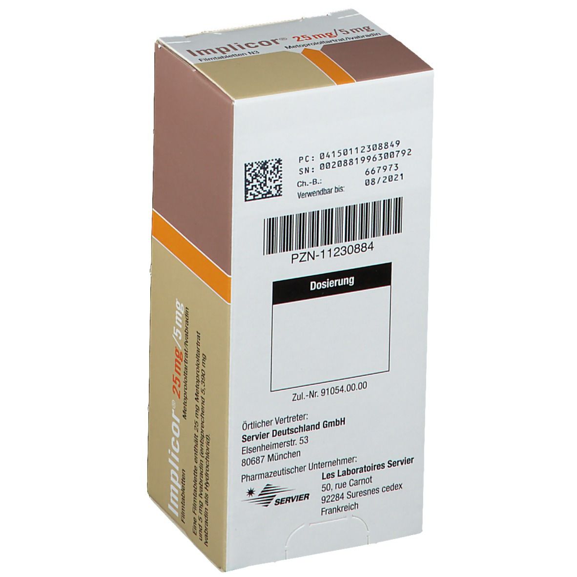 Implicor® 25 mg/5 mg
