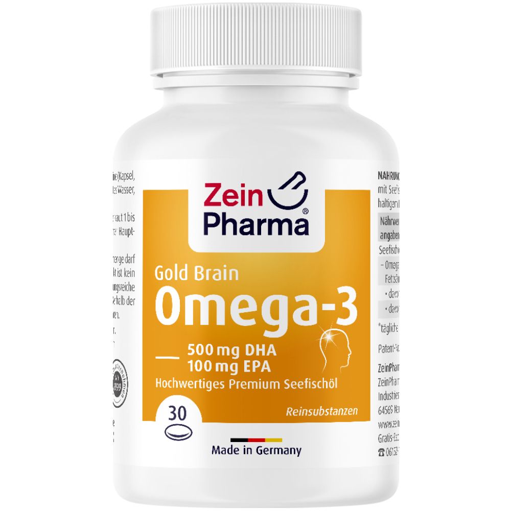 Omega 3 Kapseln Gold Brain Edition ZeinPharma