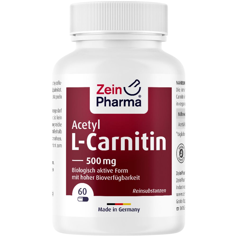 Acetyl L Carnitine capsules 500 mg ZeinPharma