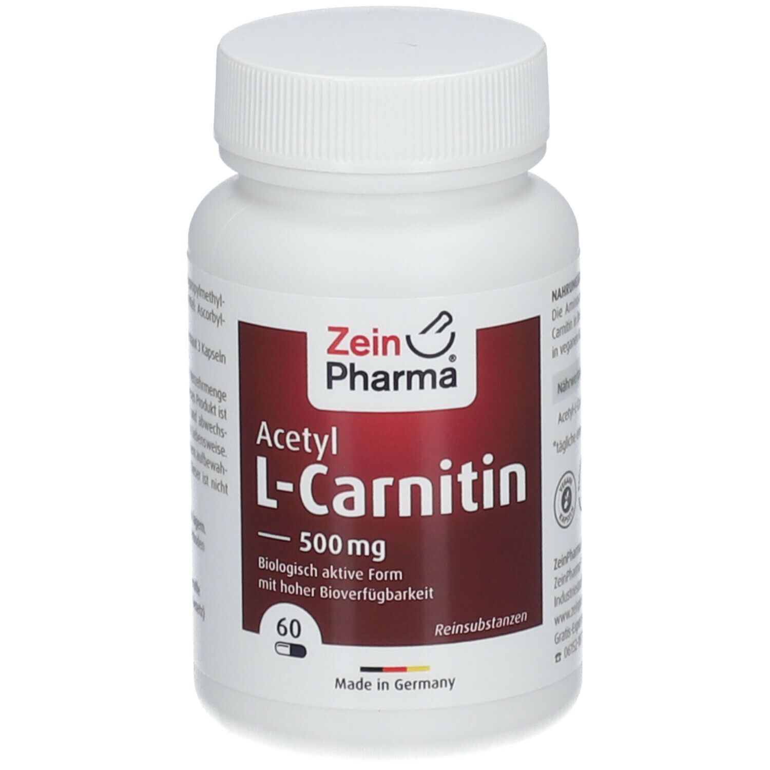 ZeinPharma® Acetyl L Carnitin Kapseln 500 mg