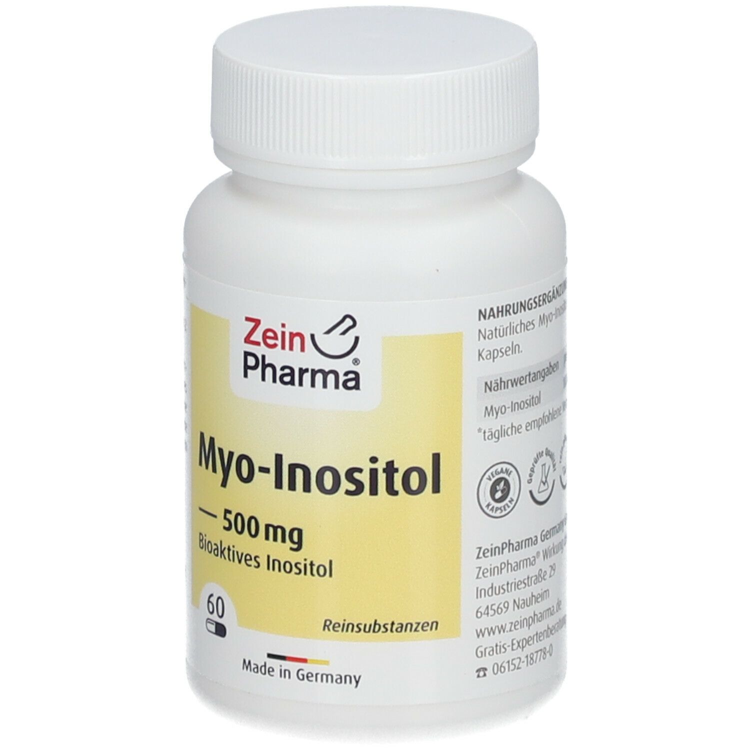 ZeinPharma® Myo Inositol Kapseln 500 mg