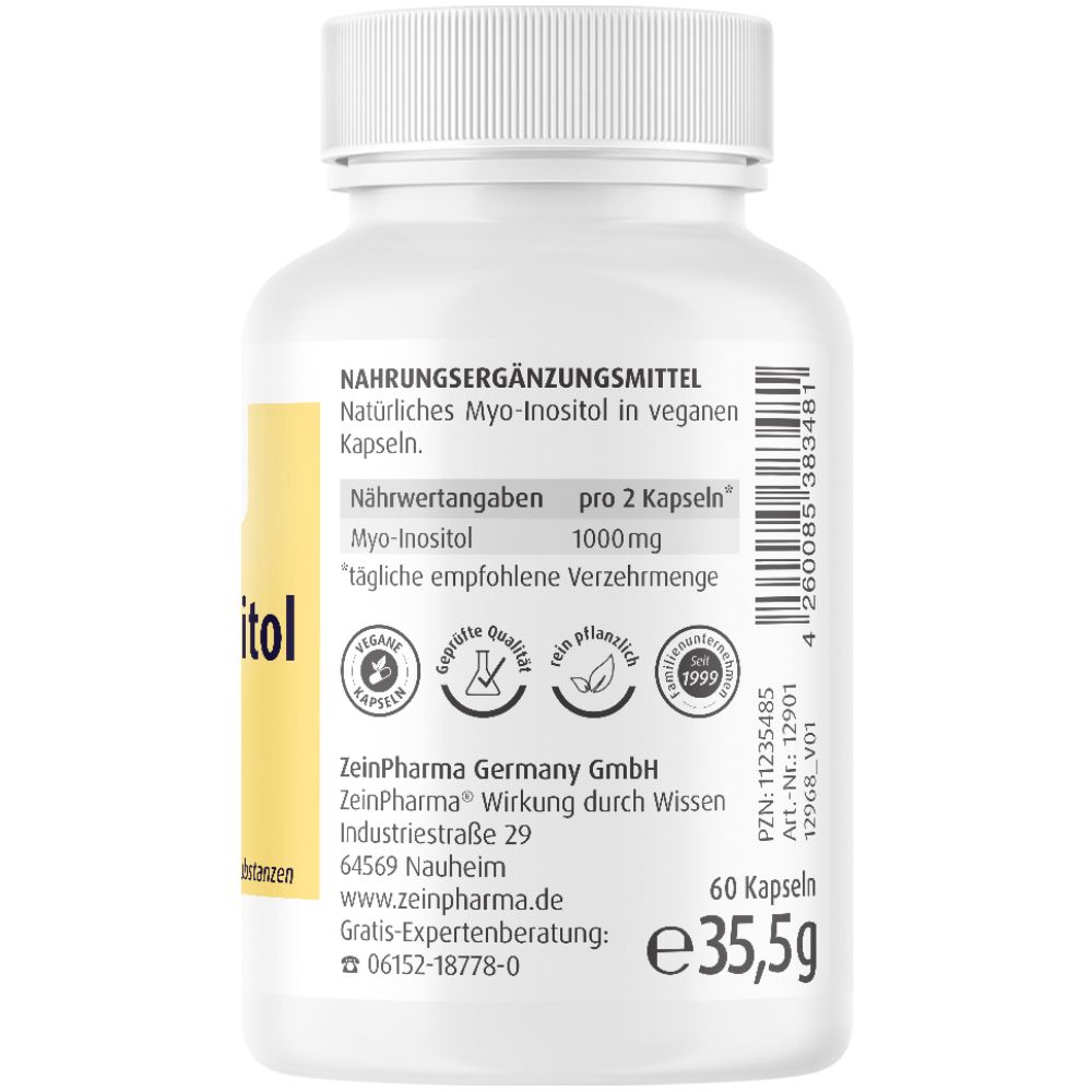 ZeinPharma® Myo Inositol Kapseln 500 mg