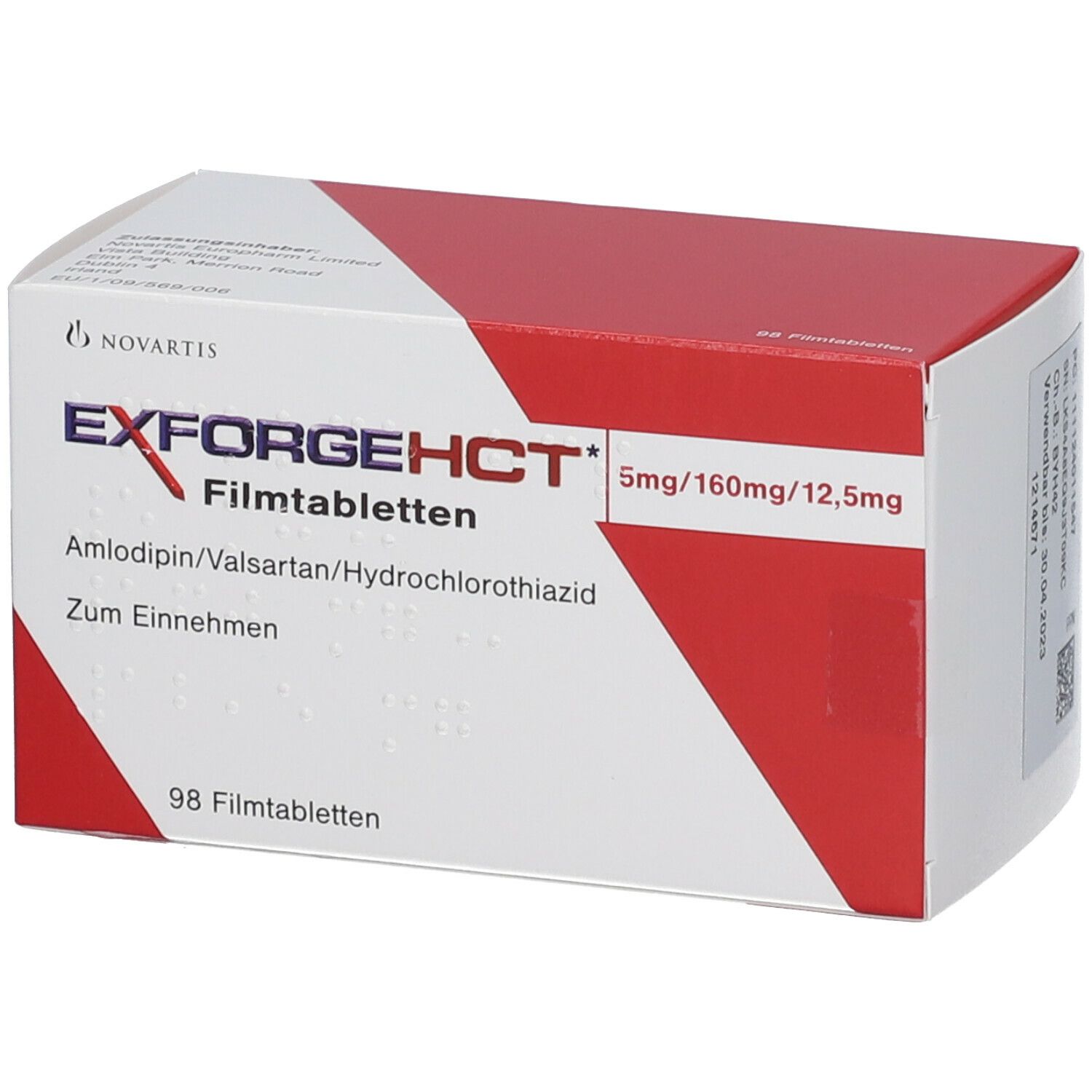 Exforge HCT 5 mg 160 mg 12 5 mg 98 St mit dem E Rezept kaufen Shop Apotheke