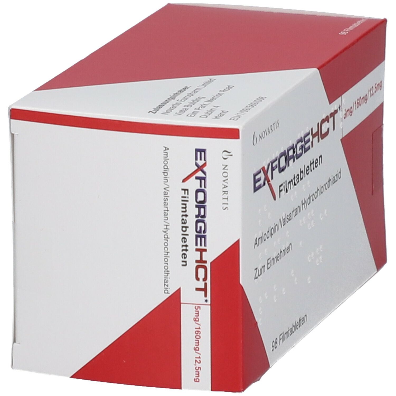 Exforge HCT 5 mg/160 mg/12,5 mg