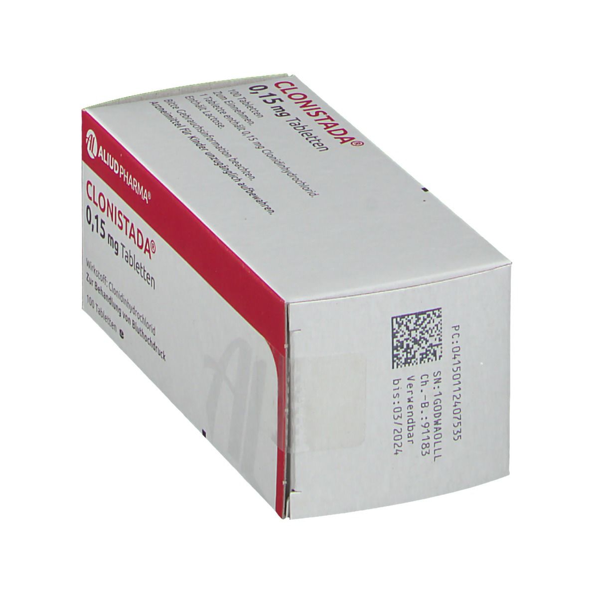 Clonistada 0,15 mg Tabletten Aliud 100 St