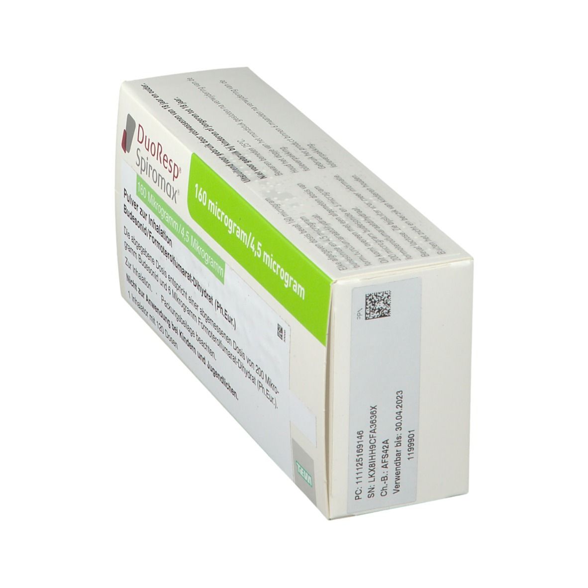 Duoresp Spiromax 160 µg/4,5 µg/Dosis