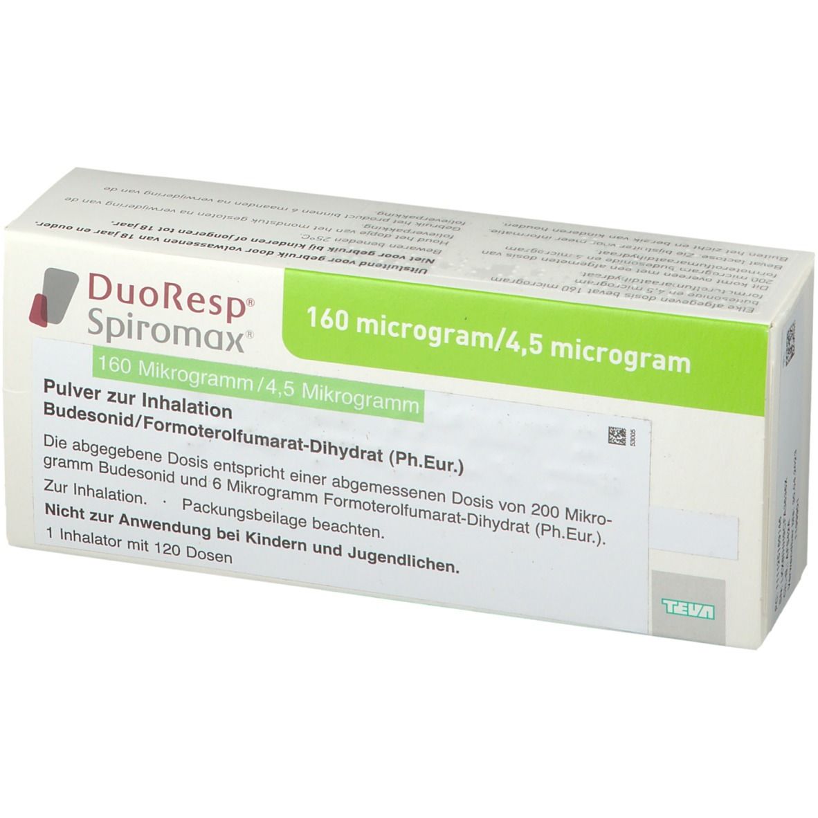 Duoresp Spiromax 160 µg/4,5 µg/Dosis