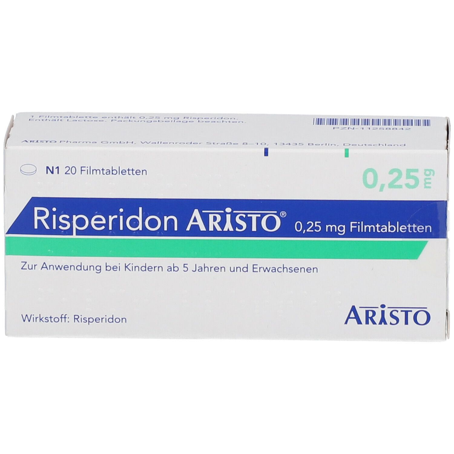 Risperidon Aristo® 0,25 mg