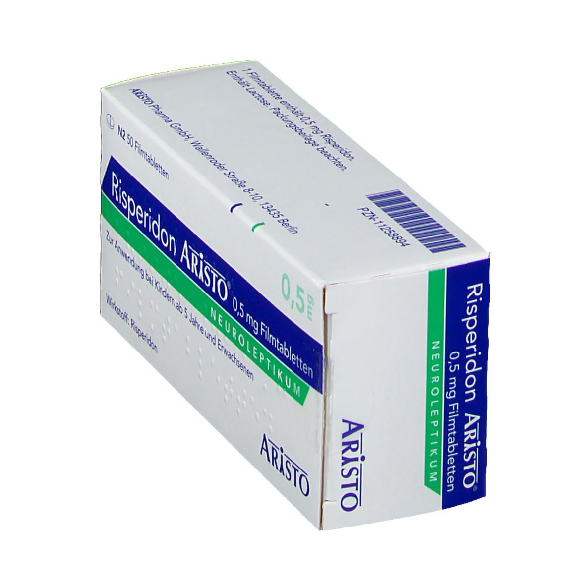 Risperidon Aristo 0,5 mg Filmtabletten 50 St