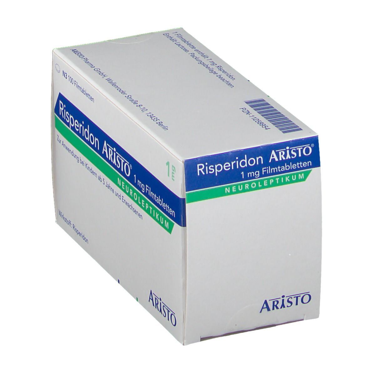 Risperidon Aristo 1 mg Filmtabletten 100 St