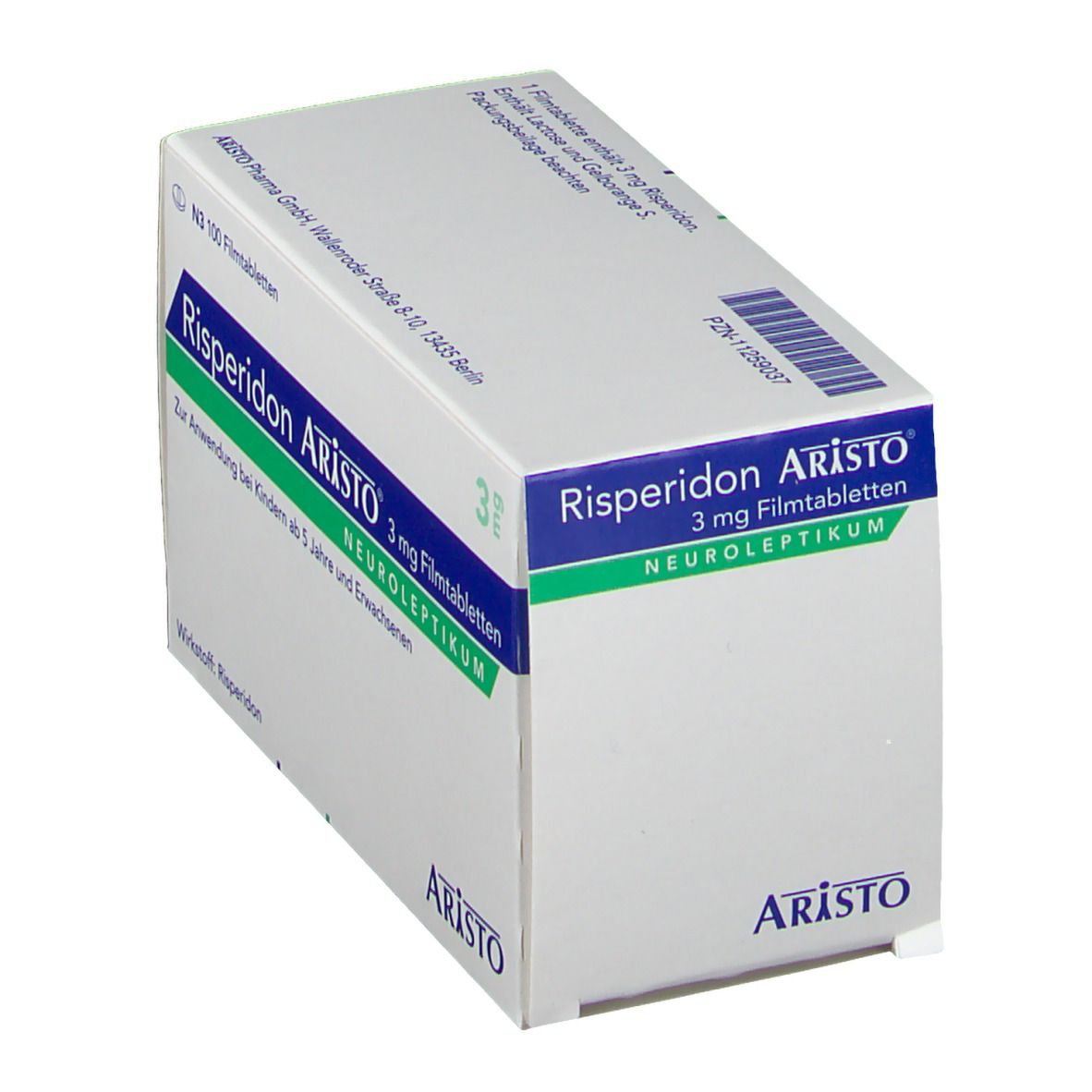 Risperidon Aristo 3 mg Filmtabletten 100 St