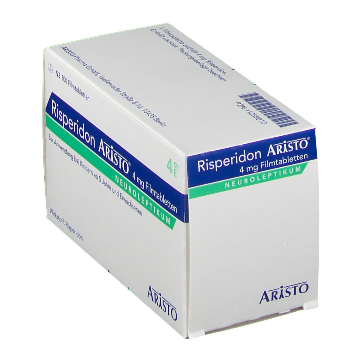 Risperidon Aristo 4 mg Filmtabletten 100 St