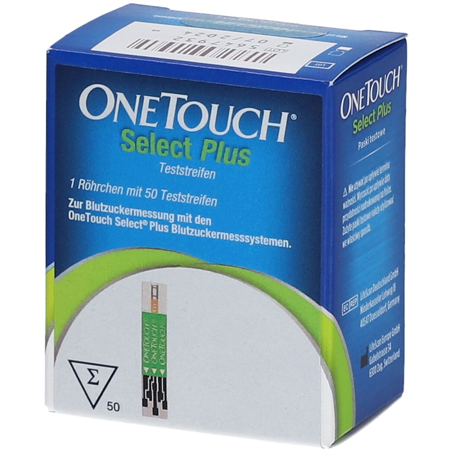 OneTouch Select Plus Blutzuckerteststreifen zur Blutzucker-Messung bei Diabetes (Zucker-Krankheit)