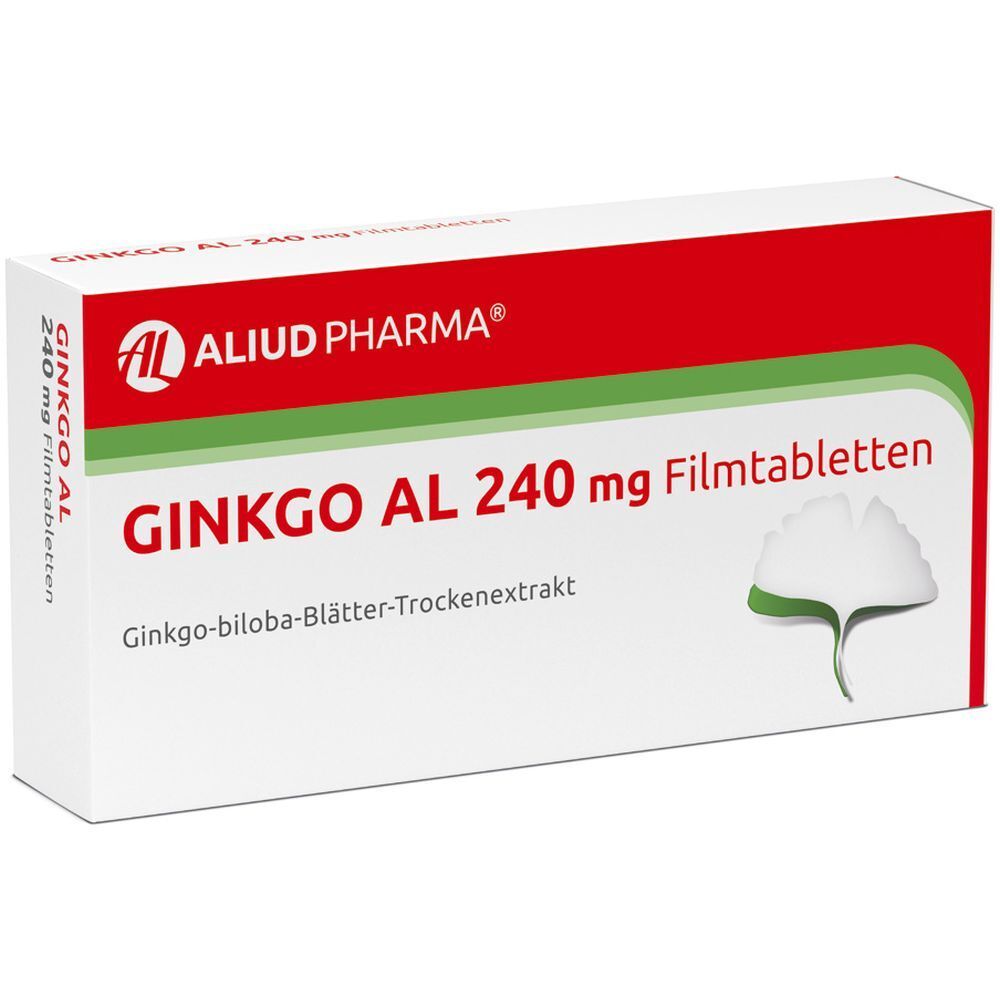 Ginkgo AL 240 mg Filmtabletten bei altersbedingten Gedächtniseinbußen mit leichter Demenz - Jetzt 10% Rabatt mit dem Cod