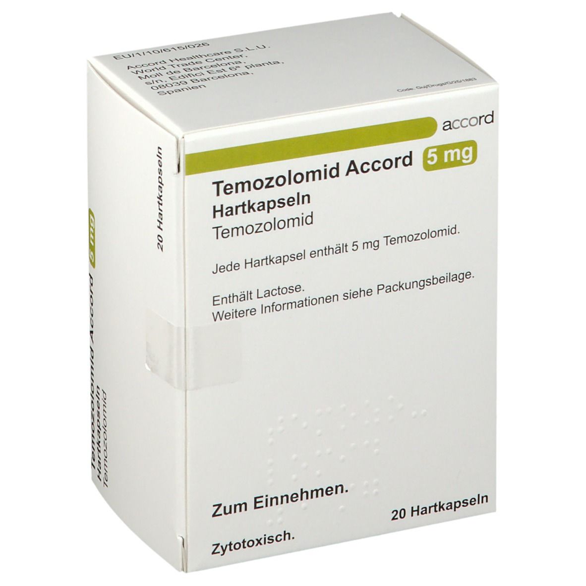 Temozolomid Accord 5 mg Hartkapseln Sachets St