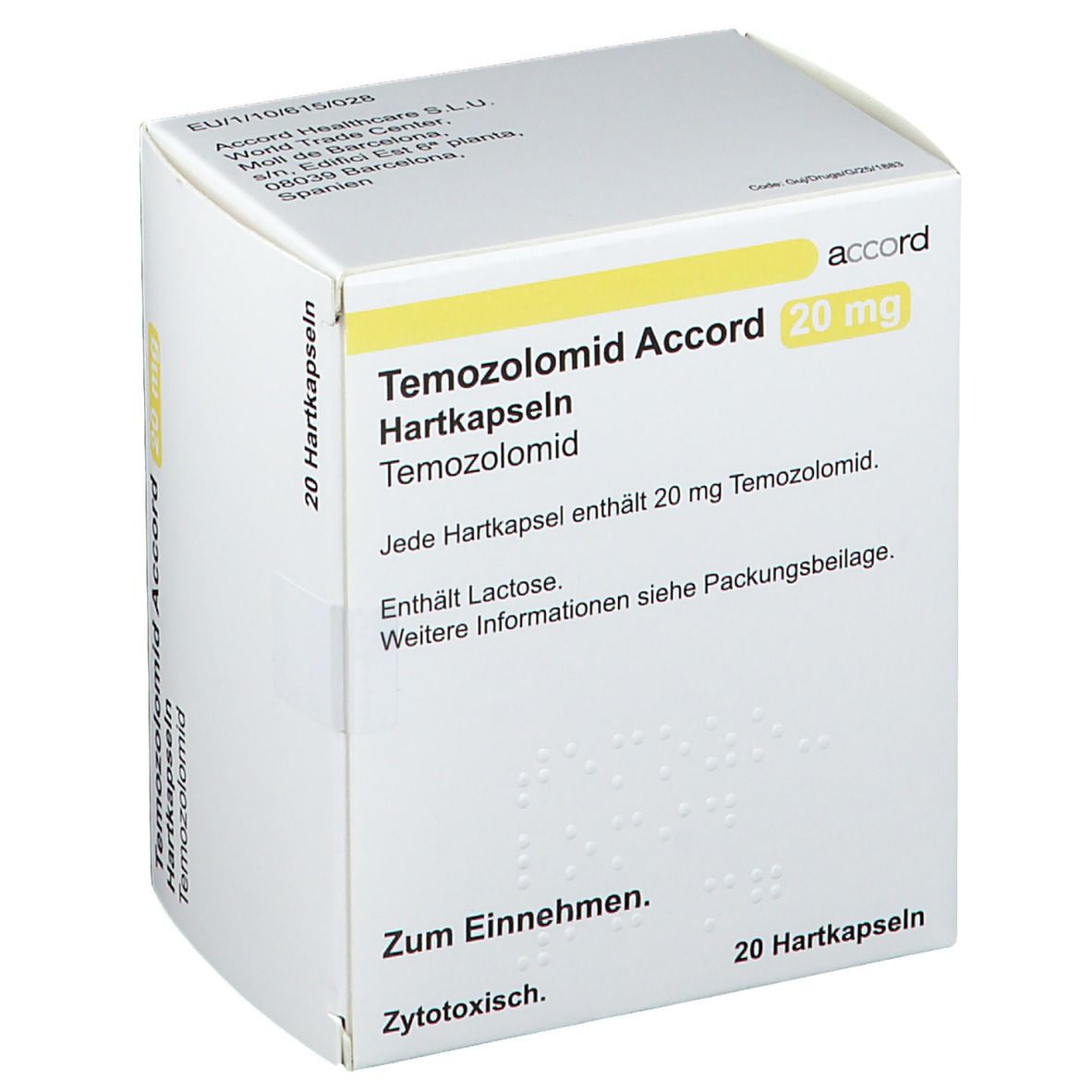Temozolomid Accord 20 mg