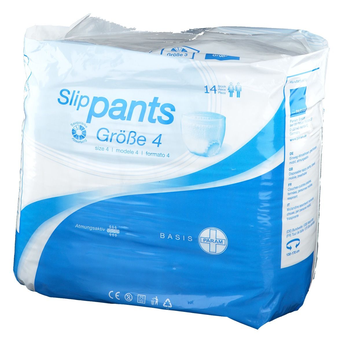 PARAM slip-Pants Basis Größe 4