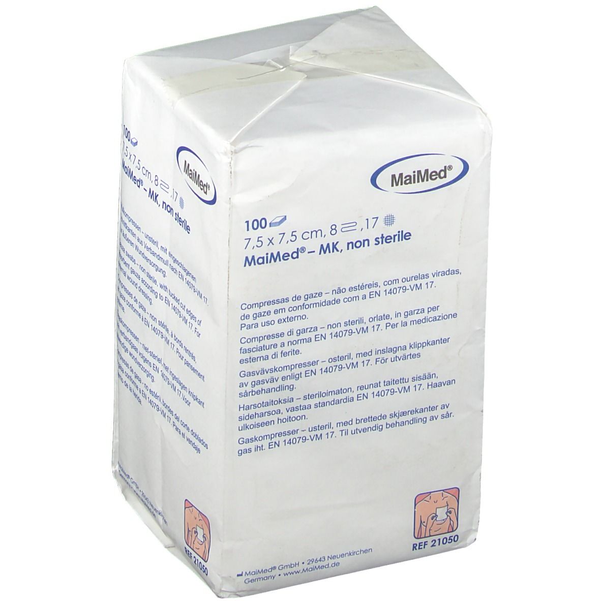 MaiMed® Mullkompressen 7,5 x 7,5 cm unsteril