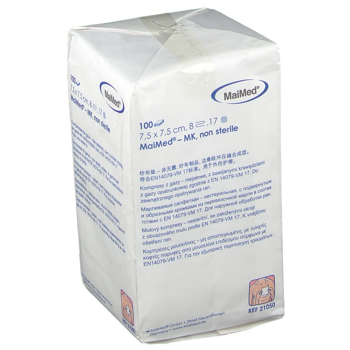 MaiMed® Mullkompressen 7,5 x 7,5 cm unsteril