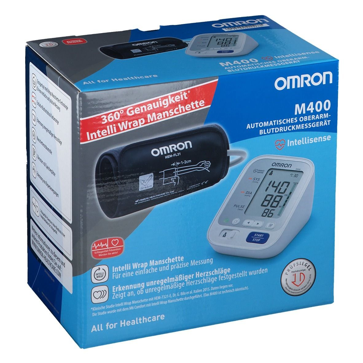 OMRON M400 IntelliWrap Oberarm-Blutdruckmessgerät
