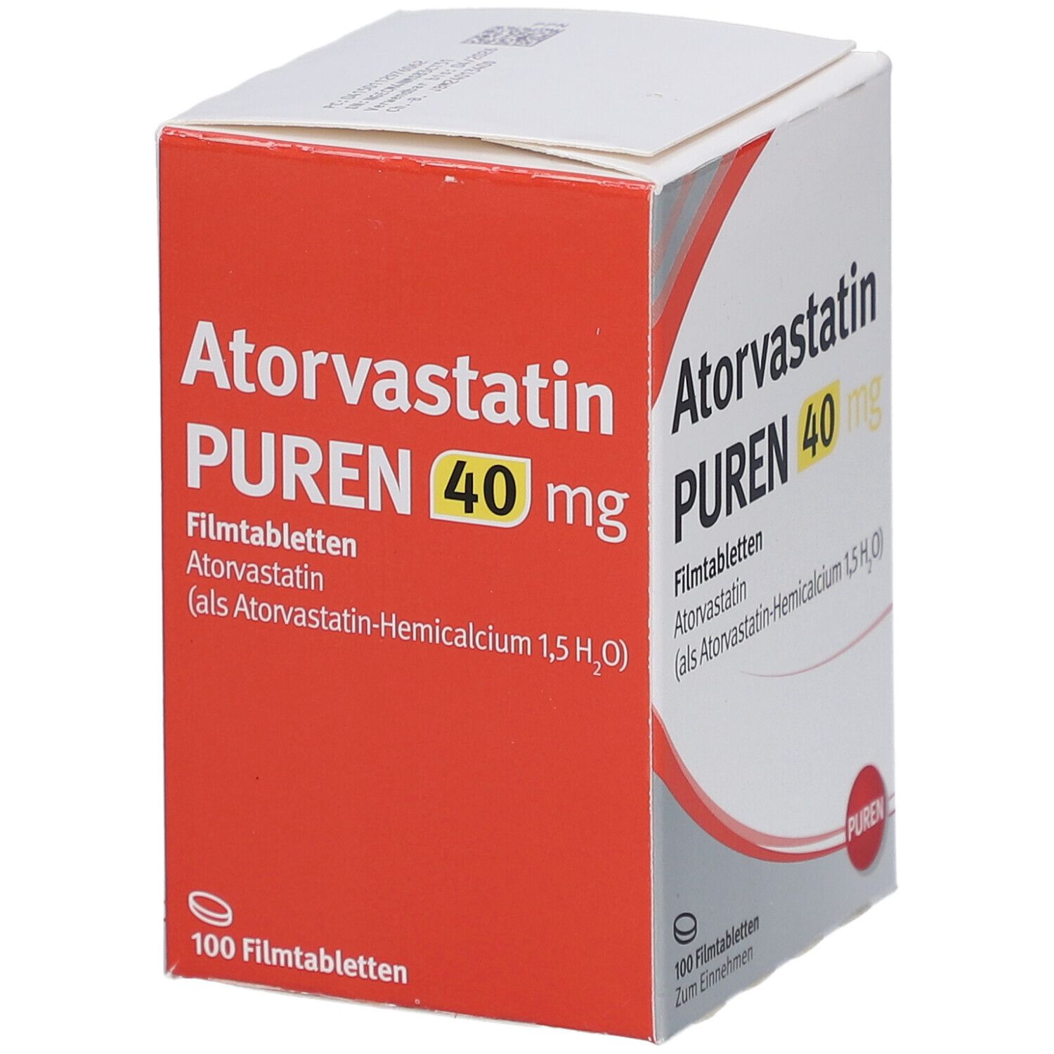 ATORVASTATIN PUREN 40 mg Filmtabletten Dose