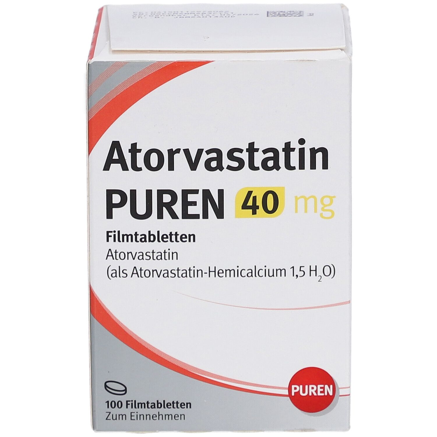 ATORVASTATIN PUREN 40 mg Filmtabletten Dose