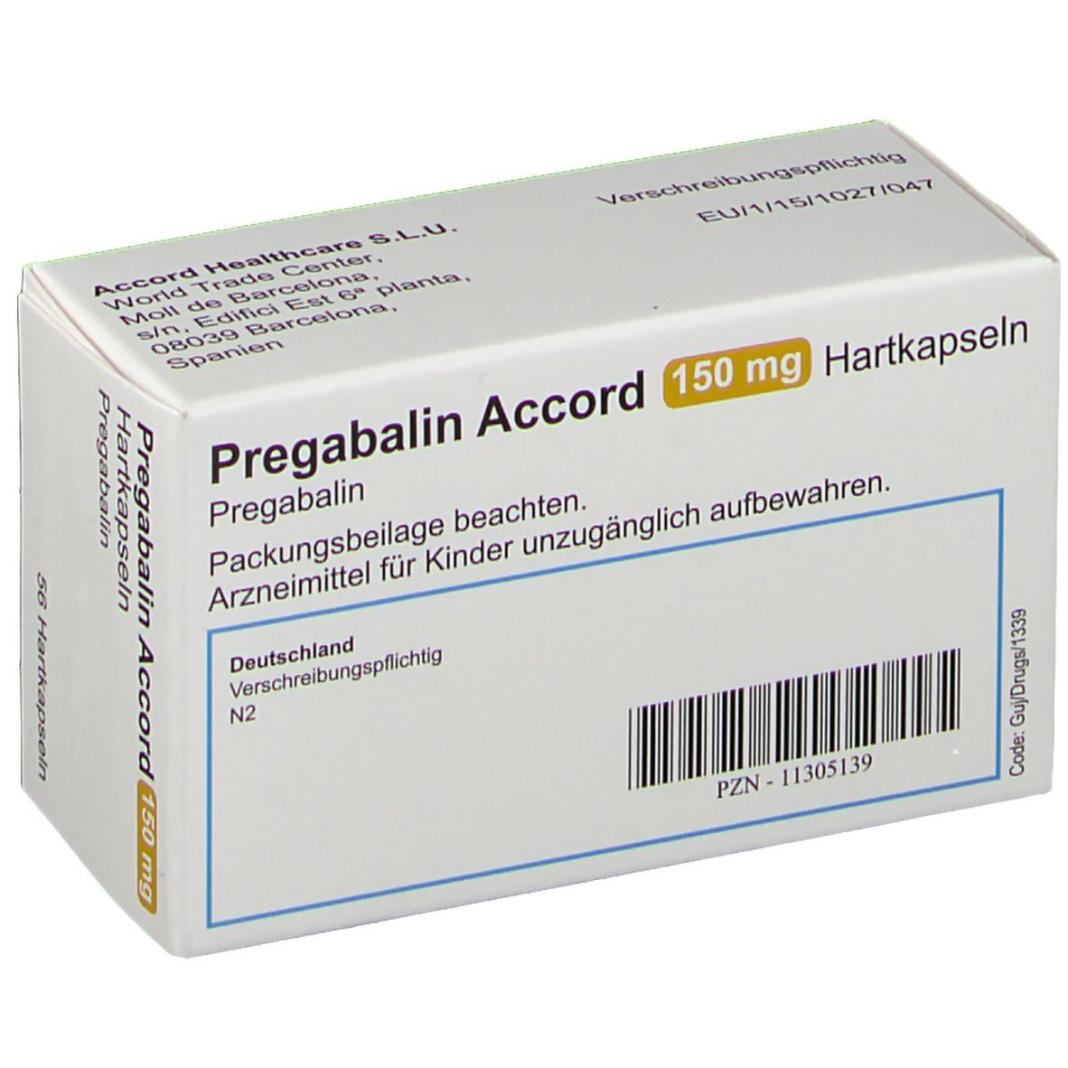 Pregabalin Accord 150 mg