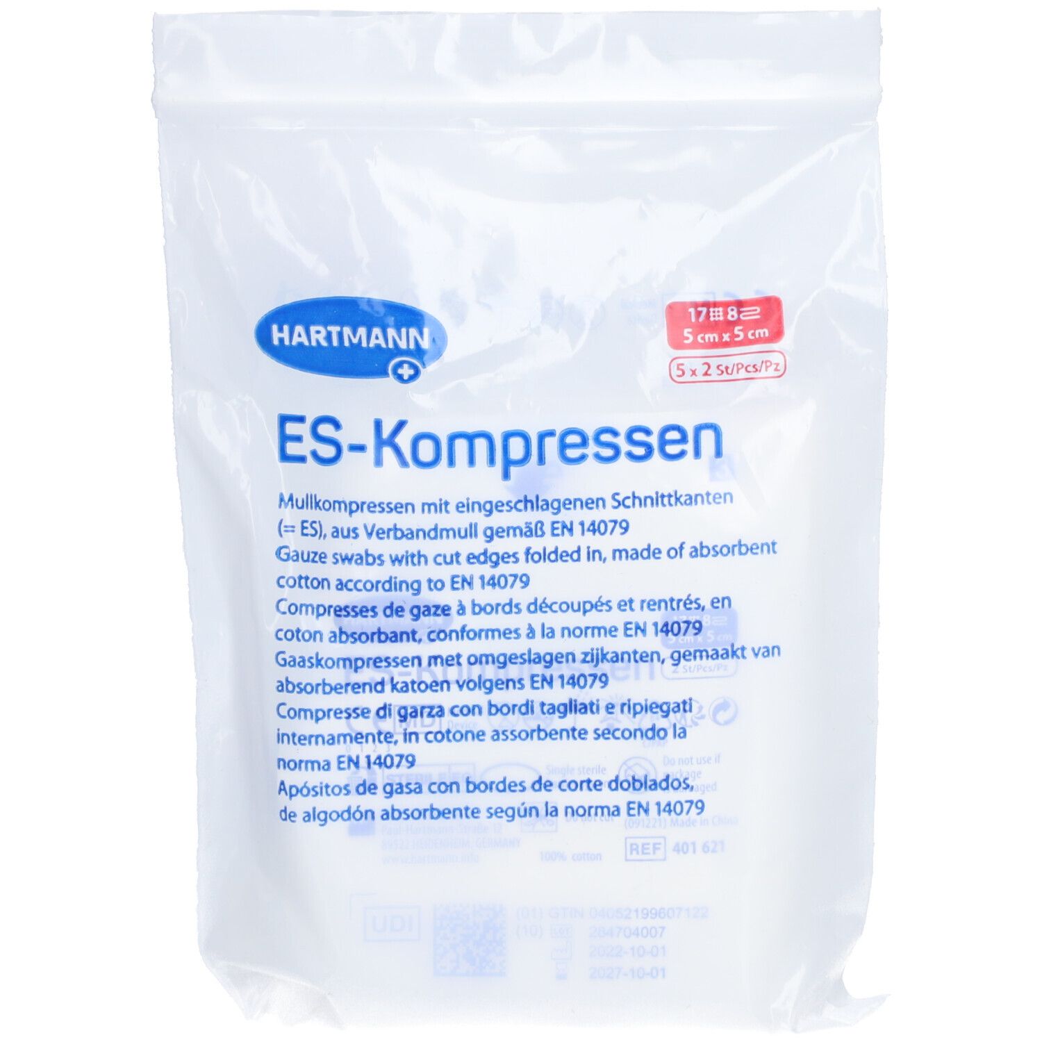 ES-Kompressen steril 8fach 5 x 5 cm