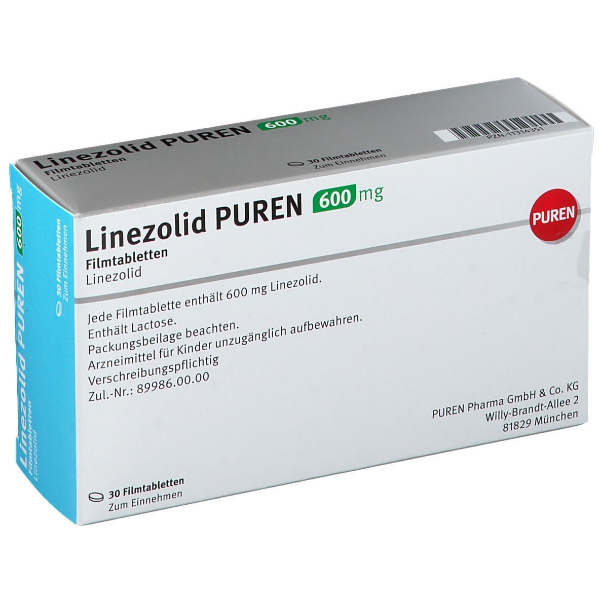 Linezolid PUREN 600 mg