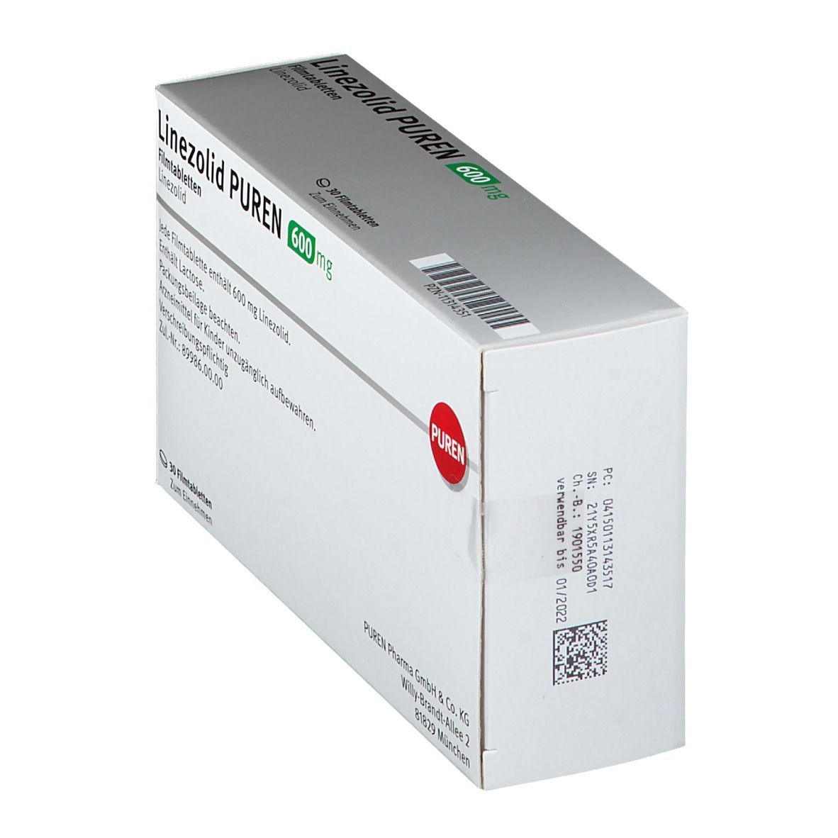 Linezolid PUREN 600 mg