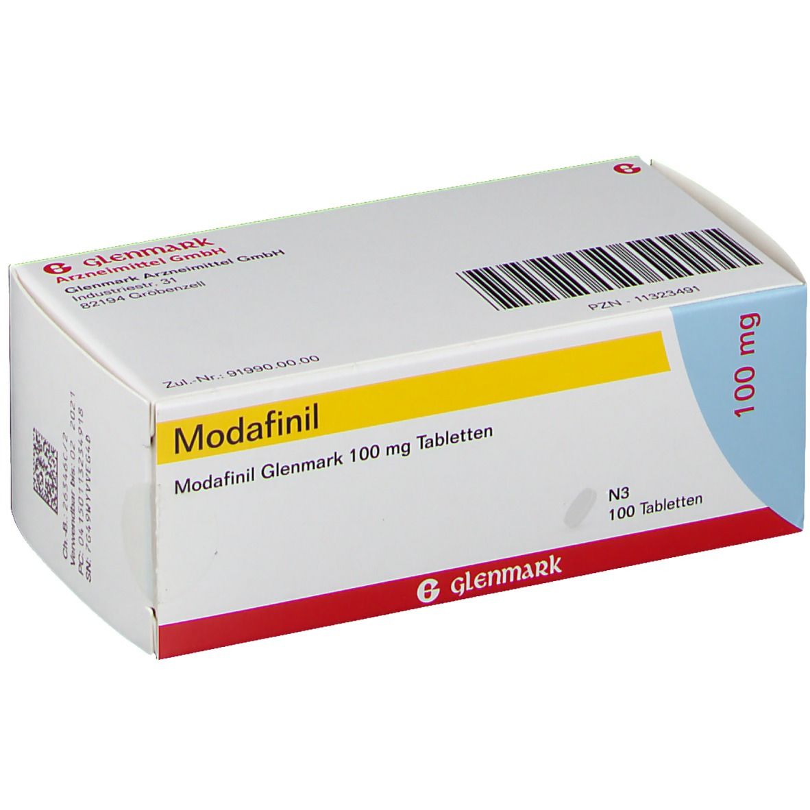 Modafinil Glenmark 100 mg