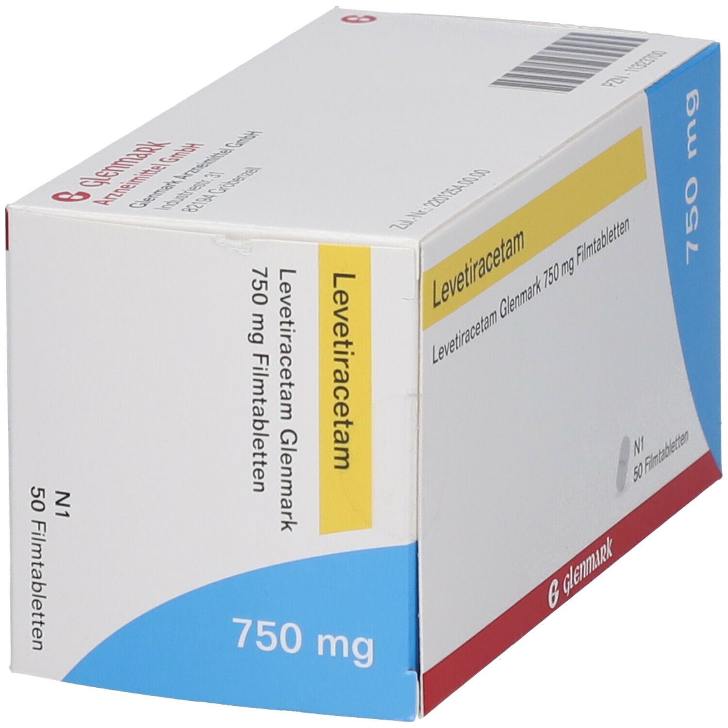 Levetiracetam Glenmark 750 mg Filmtabletten 50 St