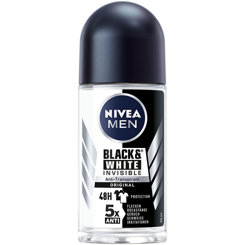 NIVEA® MEN Deodorant Invisible for Black & White Roll-on