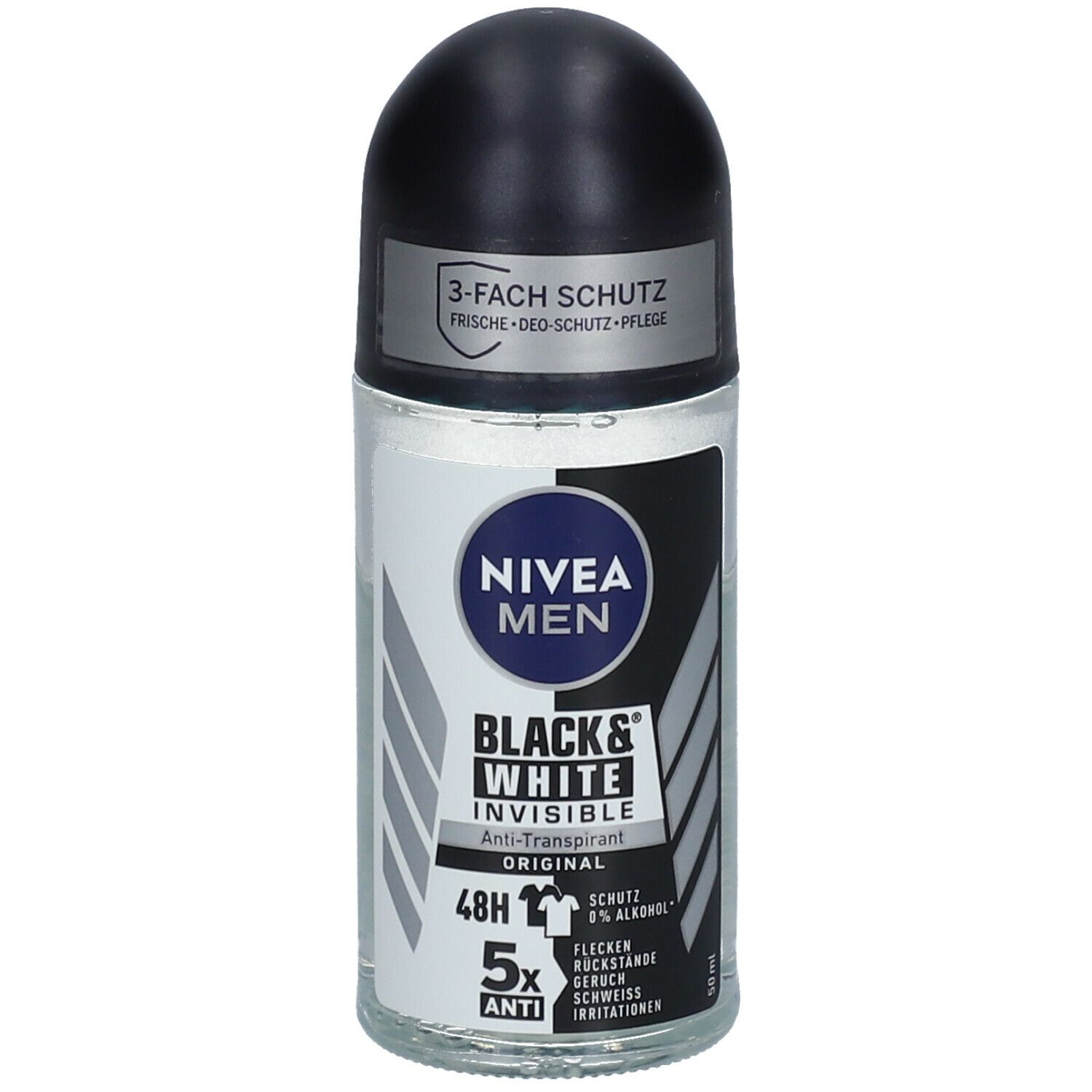 NIVEA® MEN Deodorant Invisible for Black & White Roll-on
