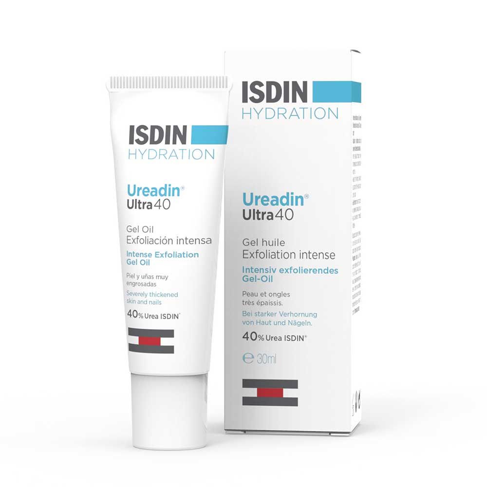 Isdin Ureadin® Ultra40 Intensiv exfolierendes Gel-Oil bei stark verhornter Haut und Nägeln