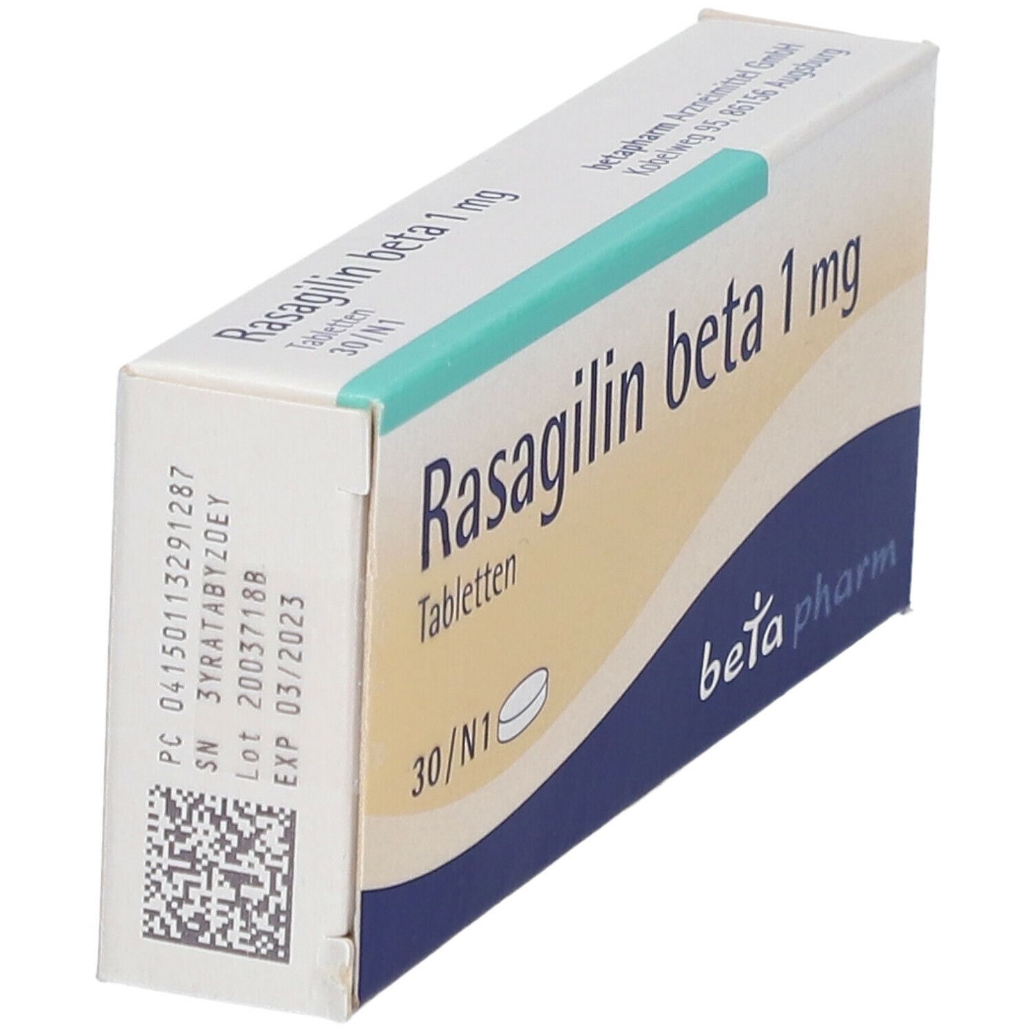 Rasagilin beta 1 mg Tabletten 30 St