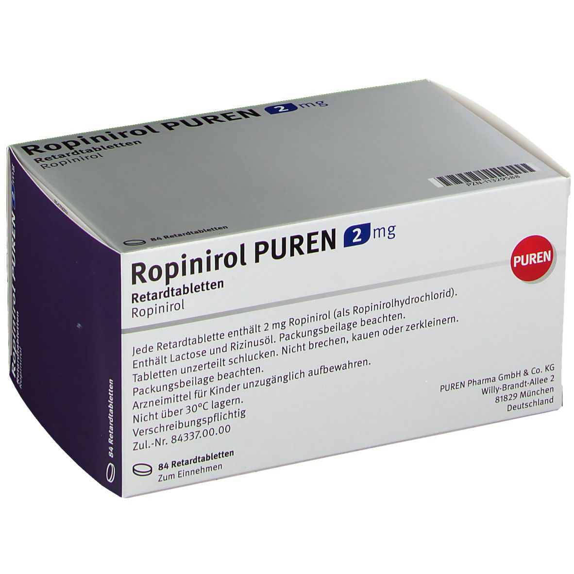 ROPINIROL PUREN 2 mg Retardtabletten
