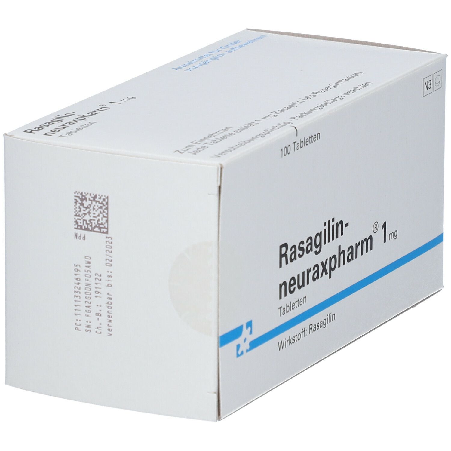 RASAGILIN-neuraxpharm 1 mg Tabletten 100 St