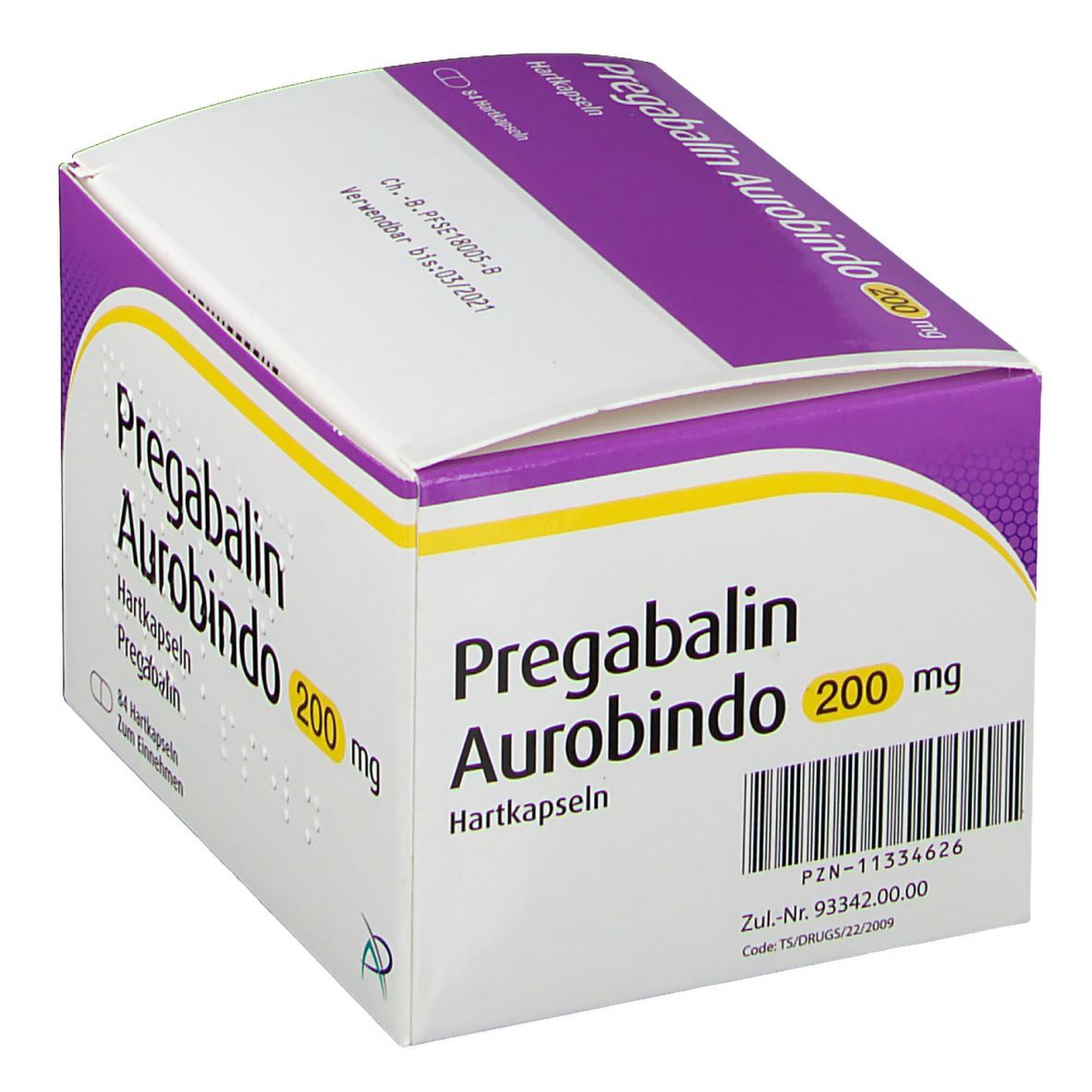 Pregabalin Aurobindo 200 mg Hartkapseln 84 St