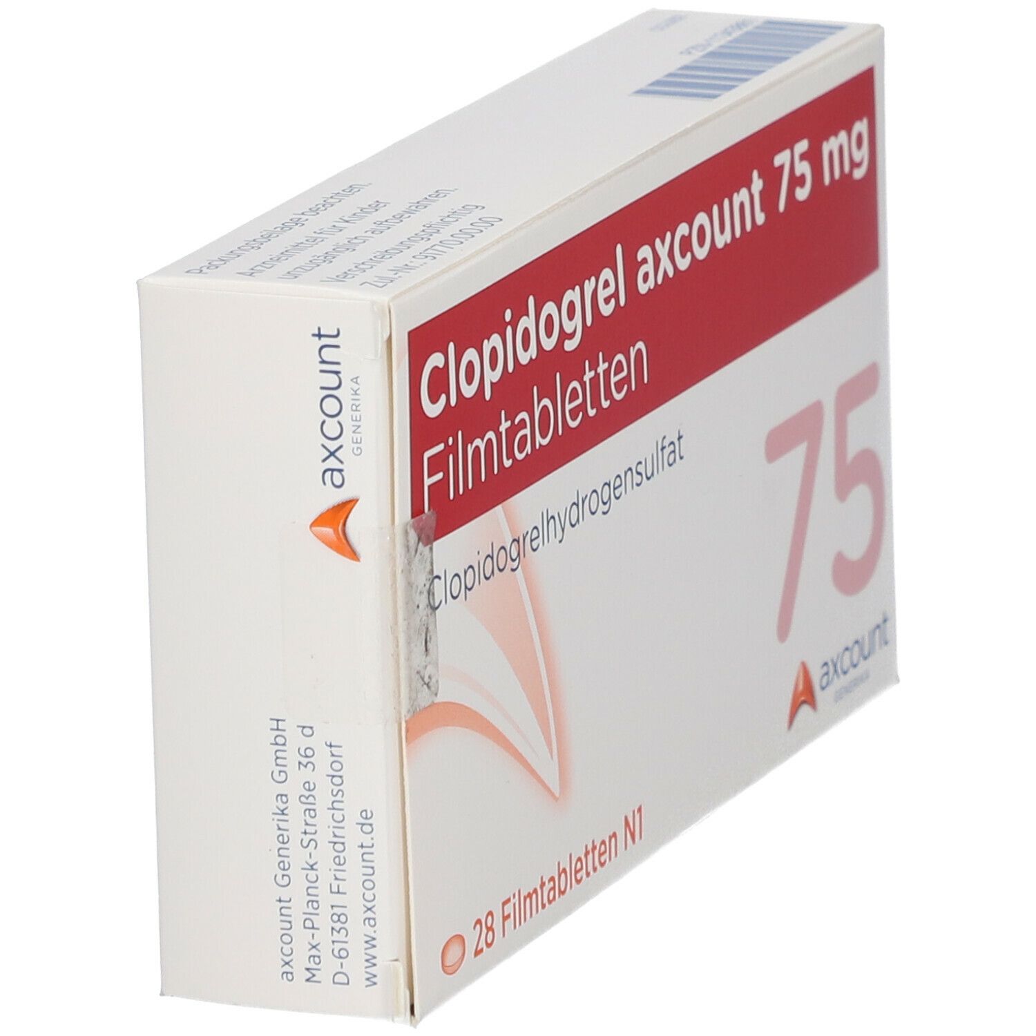 Clopidogrel axcount 75 mg