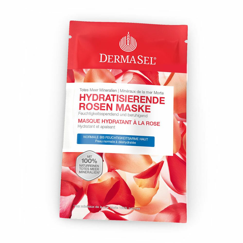 DERMASEL® Totes Meer Mineralien Hydratisierende Rosen Maske